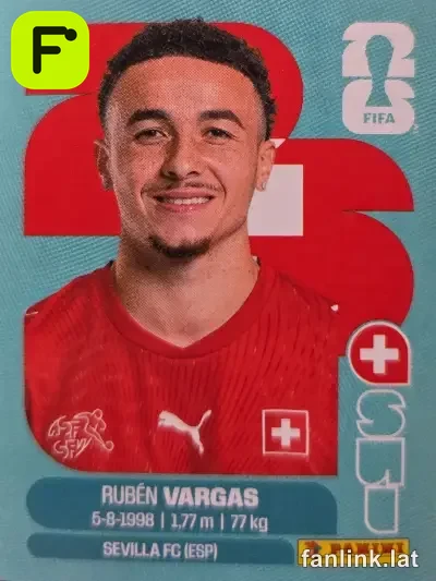 Ruben Vargas #SUI18 — Lámina Panini FIFA World Cup 2026
