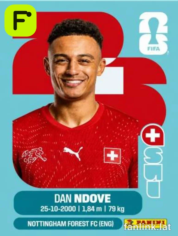 Dan Ndoye #SUI19 — Lámina Panini FIFA World Cup 2026