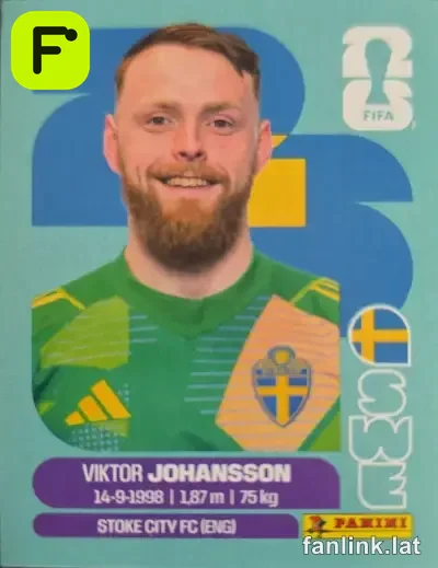 Victor Johansson #SWE2 — Lámina Panini FIFA World Cup 2026