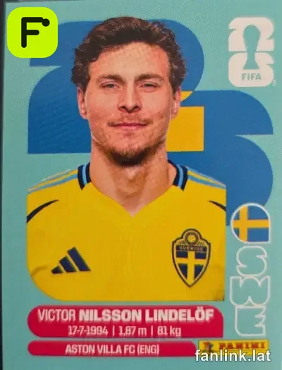Victor Nilsson Lindelöf #SWE6 — Lámina Panini FIFA World Cup 2026