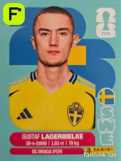 Gustaf Lagerbielke #SWE7 — Lámina Panini FIFA World Cup 2026