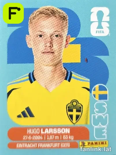 Hugo Larsson #SWE9 — Lámina Panini FIFA World Cup 2026