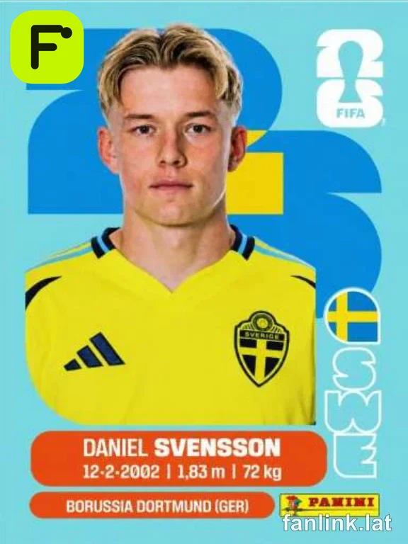 Daniel Svensson #SWE14 — Lámina Panini FIFA World Cup 2026