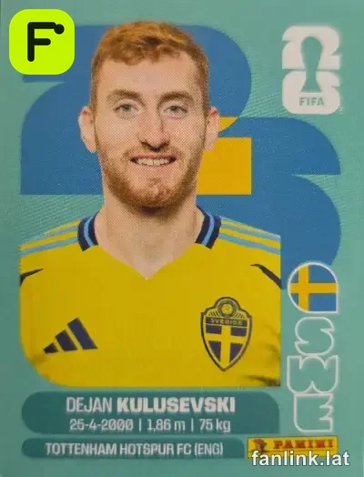 Dejan Kulusevski #SWE17 — Lámina Panini FIFA World Cup 2026