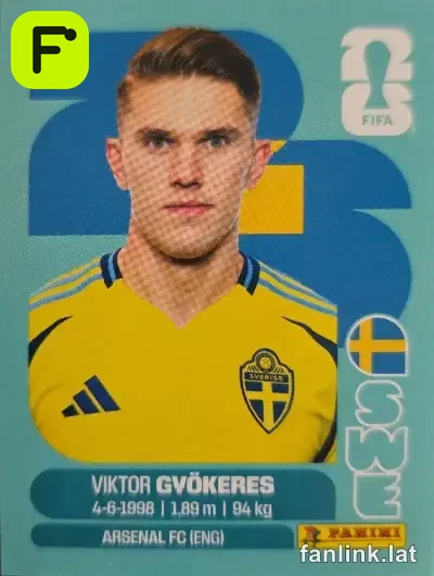 Viktor Gyökeres #SWE20 — Lámina Panini FIFA World Cup 2026