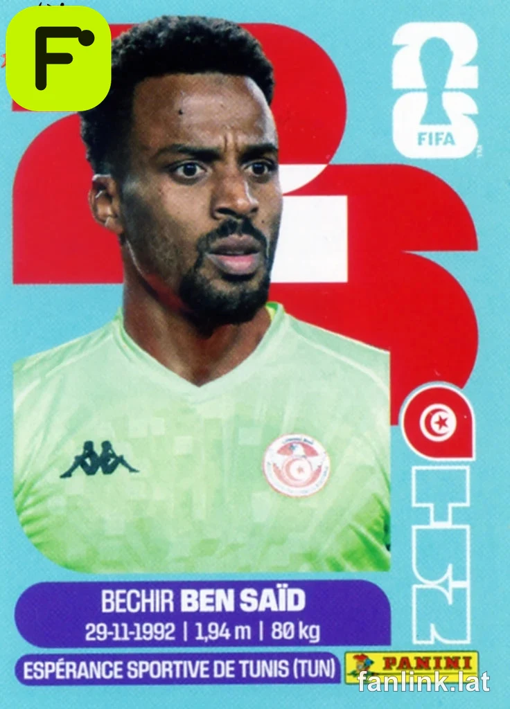 Bechir Ben Said #TUN2 — Lámina Panini FIFA World Cup 2026