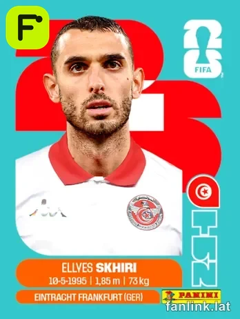 Ellyes Skhiri #TUN9 — Lámina Panini FIFA World Cup 2026