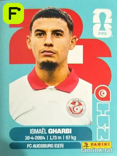 Ismael Gharbi #TUN18 — Lámina Panini FIFA World Cup 2026