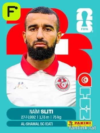 Naim Sliti #TUN20 — Lámina Panini FIFA World Cup 2026