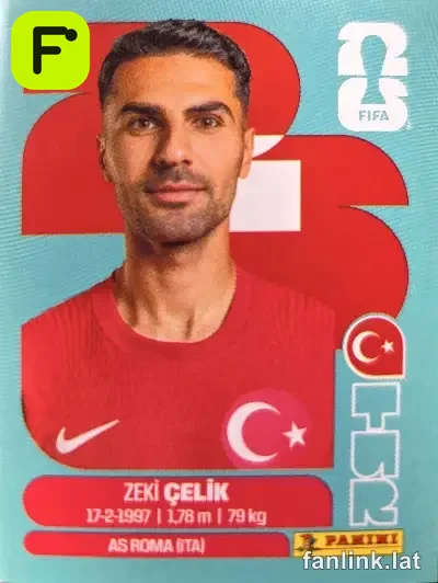 Zeki Celik #TUR4 — Lámina Panini FIFA World Cup 2026