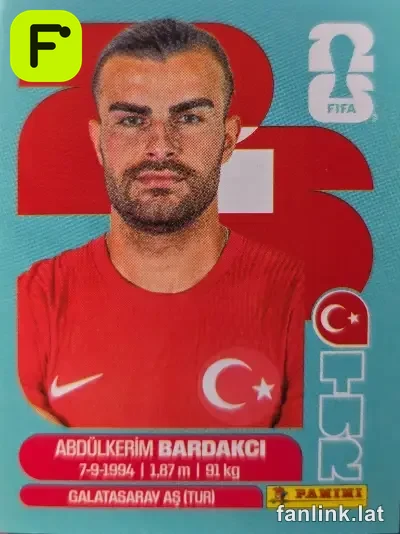 Abdulkerim Bardakci #TUR5 — Lámina Panini FIFA World Cup 2026