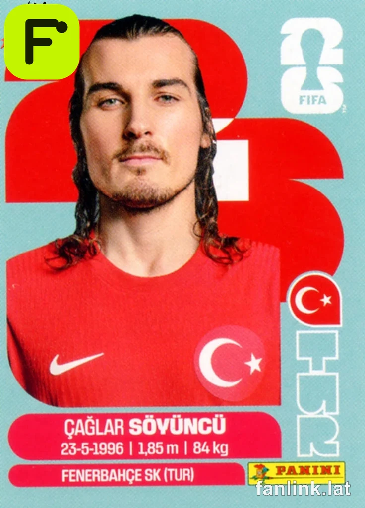 Caglar Soyunku #TUR6 — Lámina Panini FIFA World Cup 2026