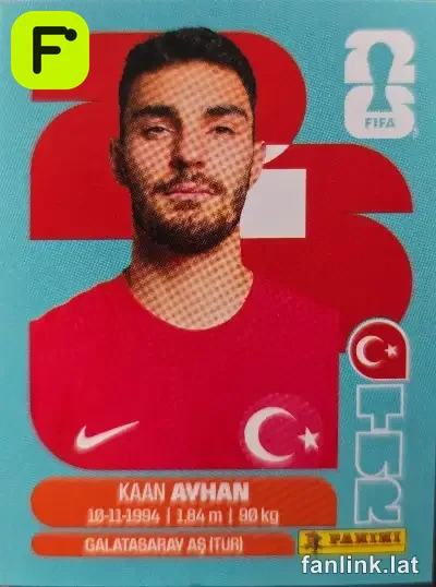 Kaan Ayhan #TUR9 — Lámina Panini FIFA World Cup 2026