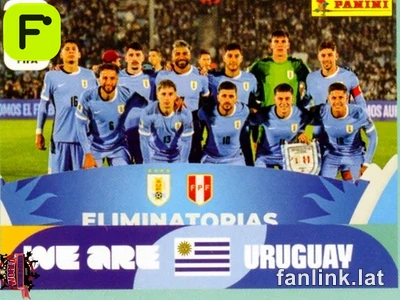 Team Photo #URU13 — Lámina Panini FIFA World Cup 2026