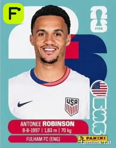 Antonee Robinson #USA7 — Lámina Panini FIFA World Cup 2026