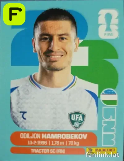 Odiljon Hamrobekov #UZB10 — Lámina Panini FIFA World Cup 2026