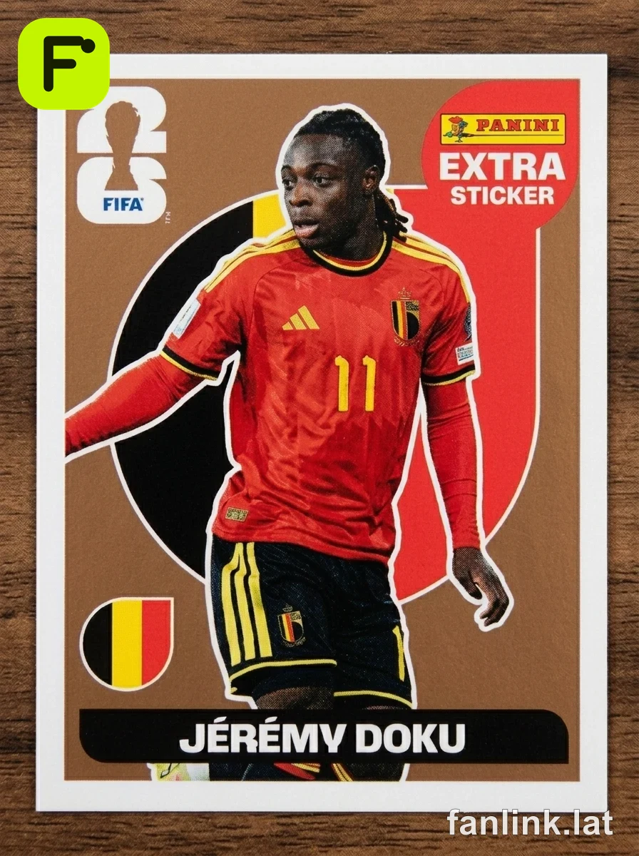 Jérémy Doku (Bronze) #EXTRA10B — Lámina Panini FIFA World Cup 2026