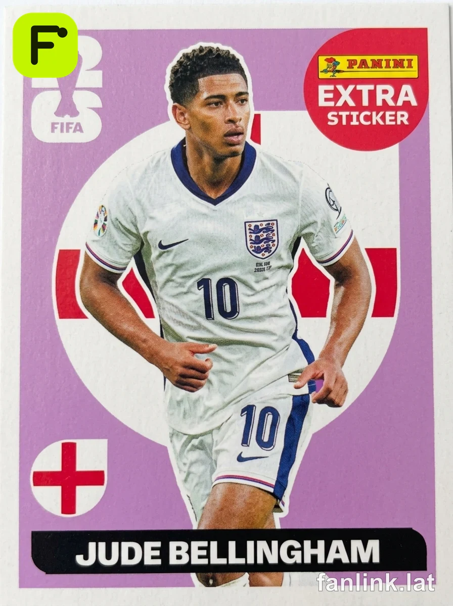 Jude Bellingham #EXTRA11 — Lámina Panini FIFA World Cup 2026