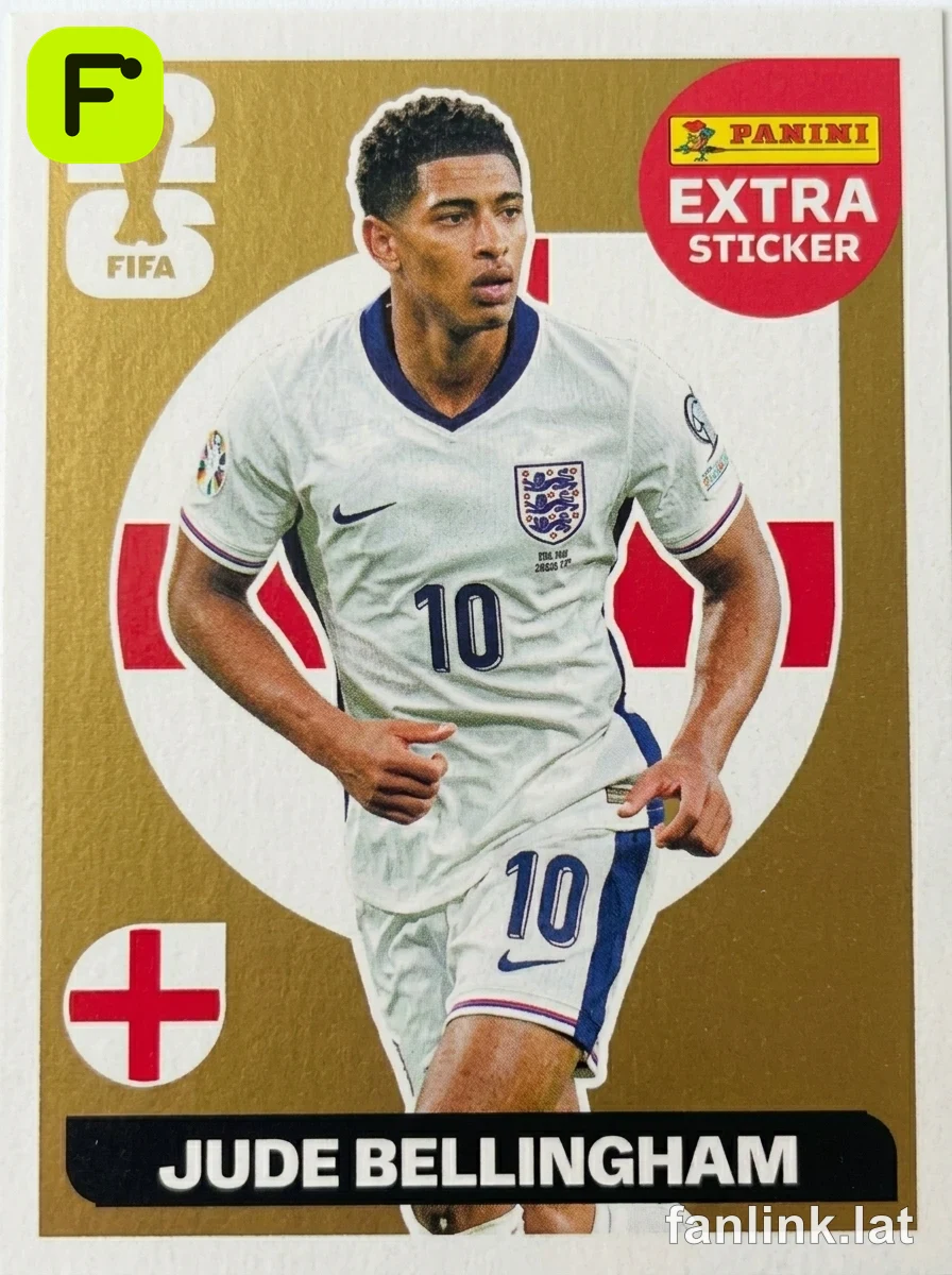 Jude Bellingham (Gold) #EXTRA11G — Lámina Panini FIFA World Cup 2026