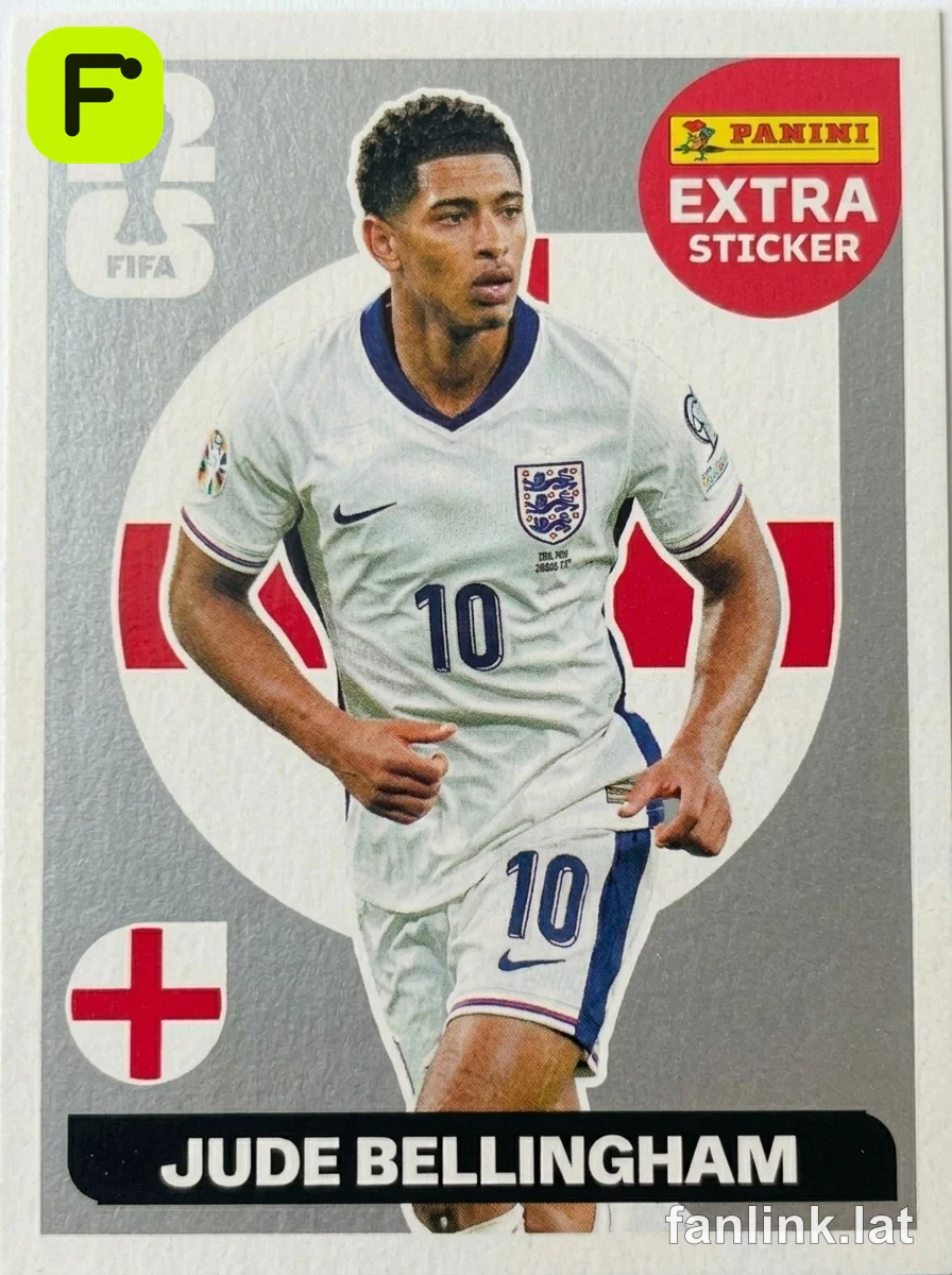 Jude Bellingham (Silver) #EXTRA11S — Lámina Panini FIFA World Cup 2026