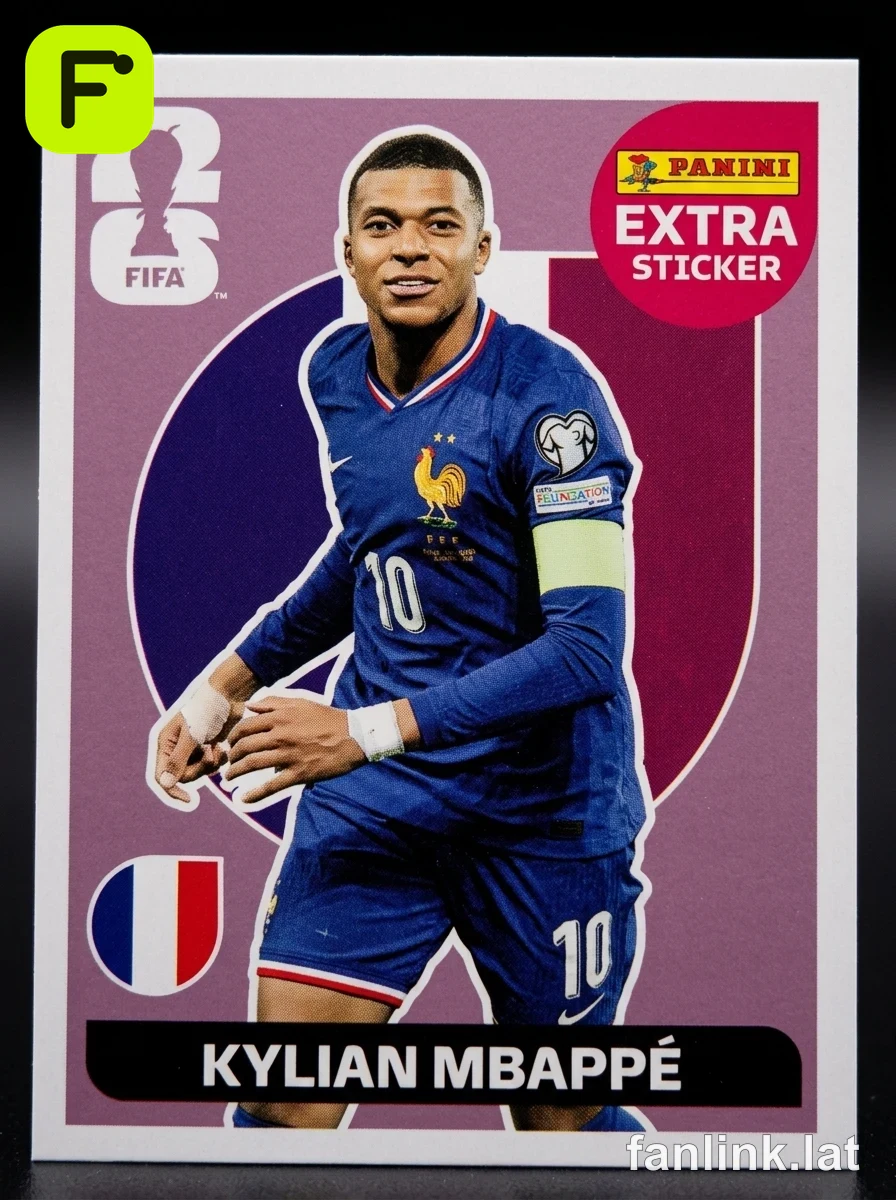 Kylian Mbappé #EXTRA12 — Lámina Panini FIFA World Cup 2026