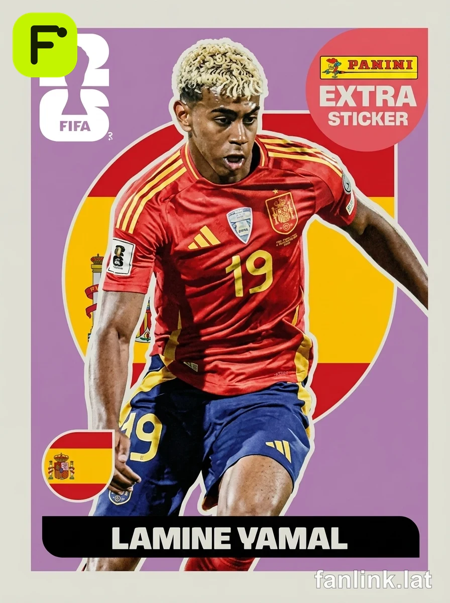 Lamine Yamal #EXTRA13 — Lámina Panini FIFA World Cup 2026