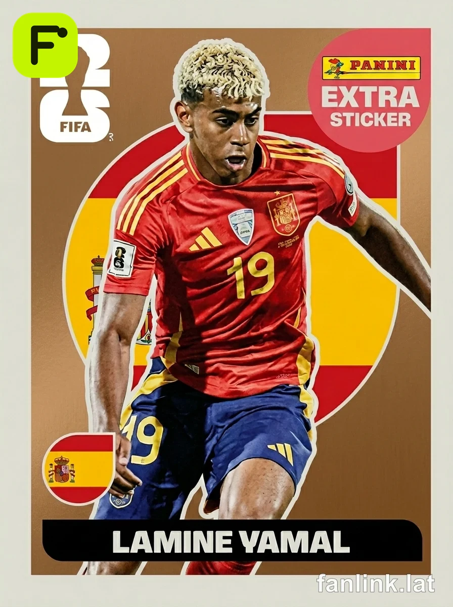 Lamine Yamal (Bronze) #EXTRA13B — Lámina Panini FIFA World Cup 2026