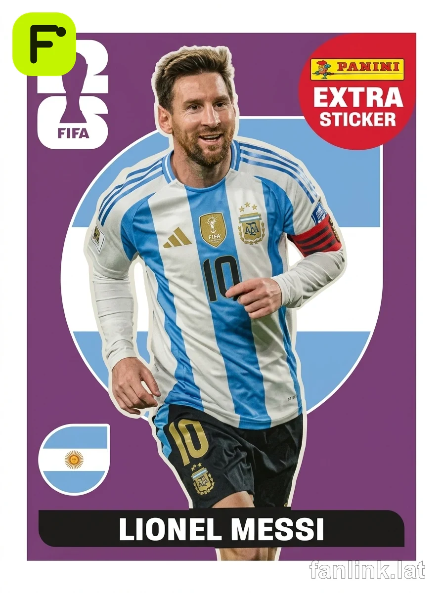 Lionel Messi #EXTRA14 — Lámina Panini FIFA World Cup 2026