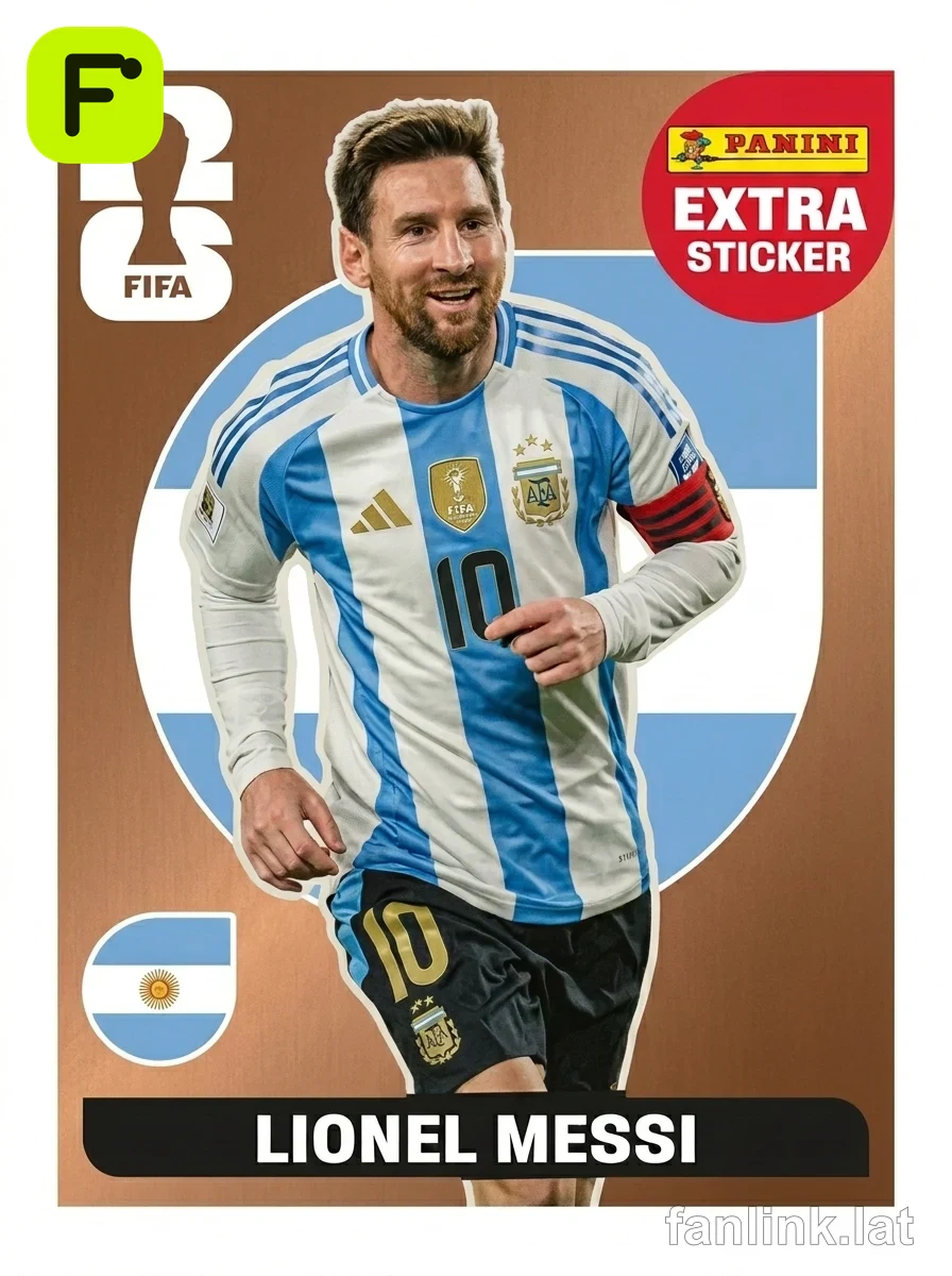 Lionel Messi (Bronze) #EXTRA14B — Lámina Panini FIFA World Cup 2026