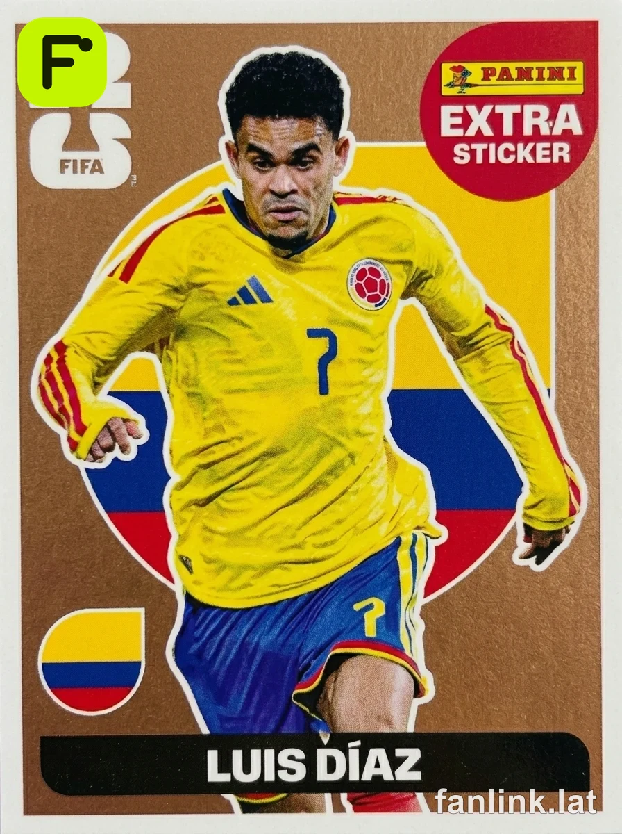 Luis Díaz (Bronze) #EXTRA15B — Lámina Panini FIFA World Cup 2026