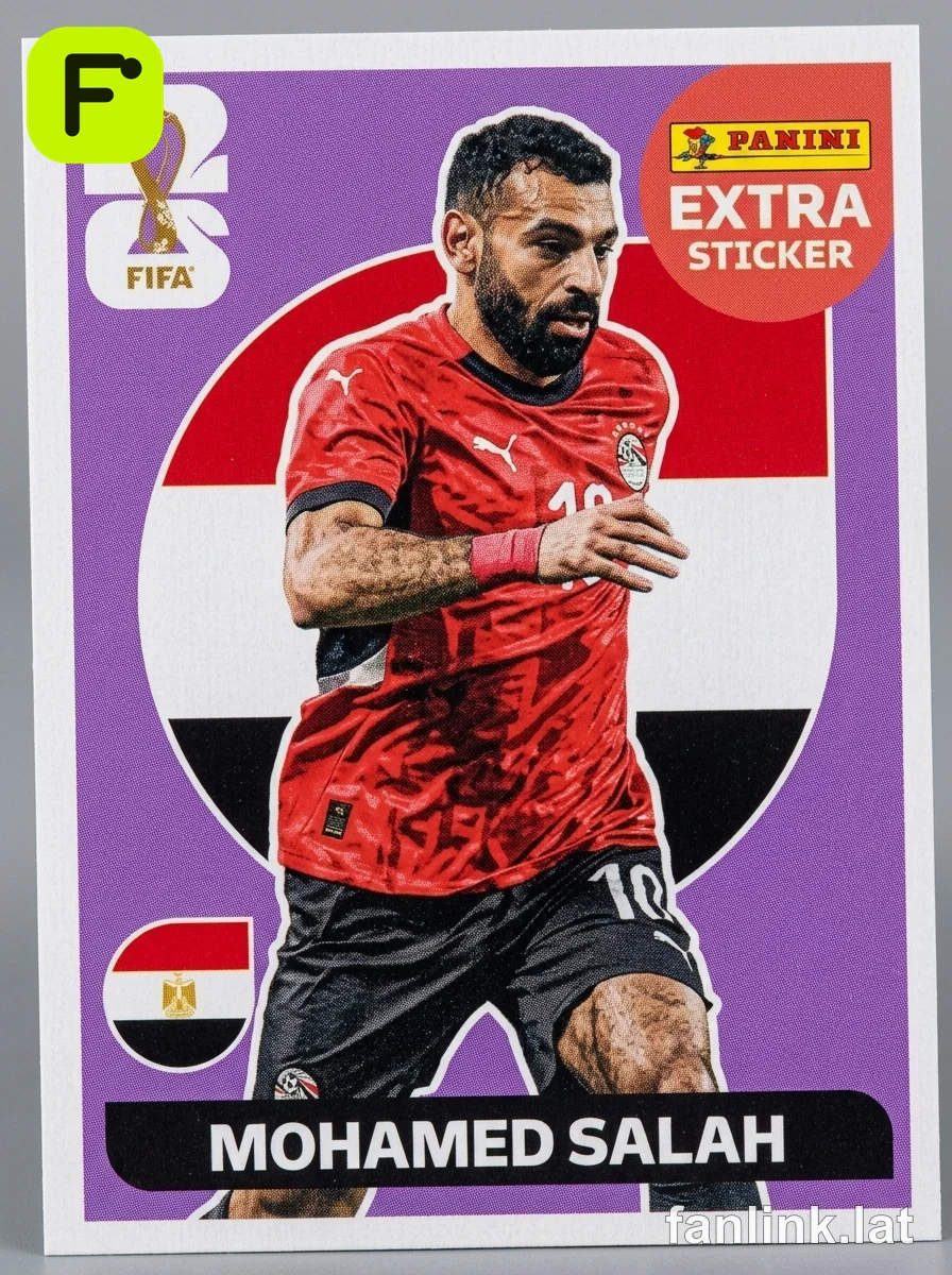 Mohamed Salah #EXTRA17 — Lámina Panini FIFA World Cup 2026