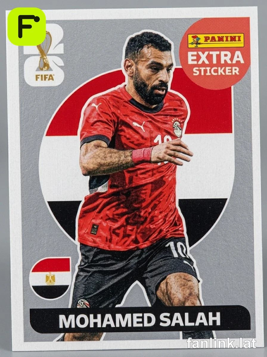 Mohamed Salah (Silver) #EXTRA17S — Lámina Panini FIFA World Cup 2026