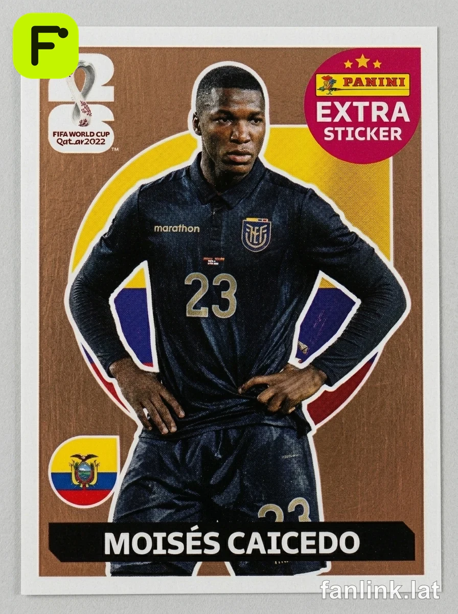 Moisés Caicedo (Bronze) #EXTRA18B — Lámina Panini FIFA World Cup 2026