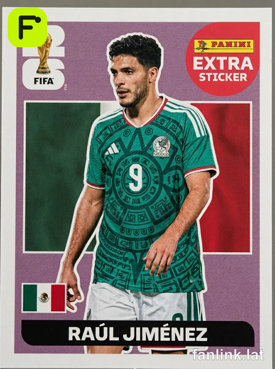 Raúl Jiménez #EXTRA19 — Lámina Panini FIFA World Cup 2026