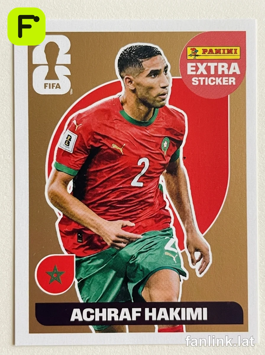 Achraf Hakimi (Bronze) #EXTRA1B — Lámina Panini FIFA World Cup 2026