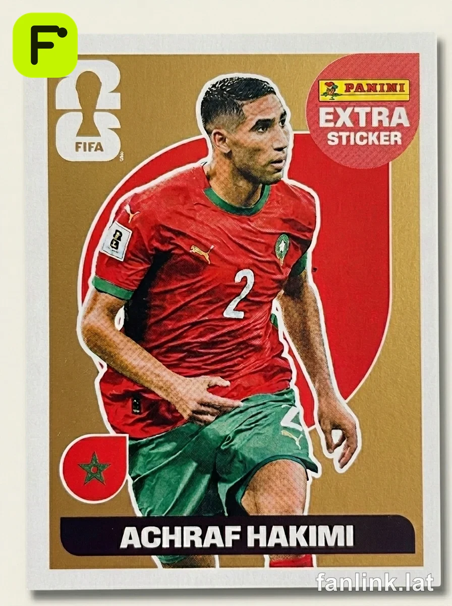 Achraf Hakimi (Gold) #EXTRA1G — Lámina Panini FIFA World Cup 2026