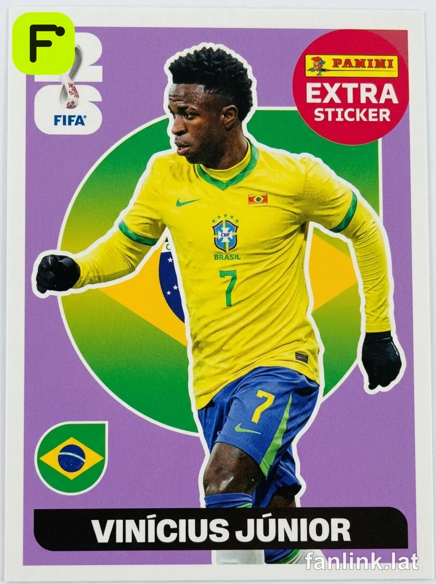 Vinícius Júnior #EXTRA20 — Lámina Panini FIFA World Cup 2026