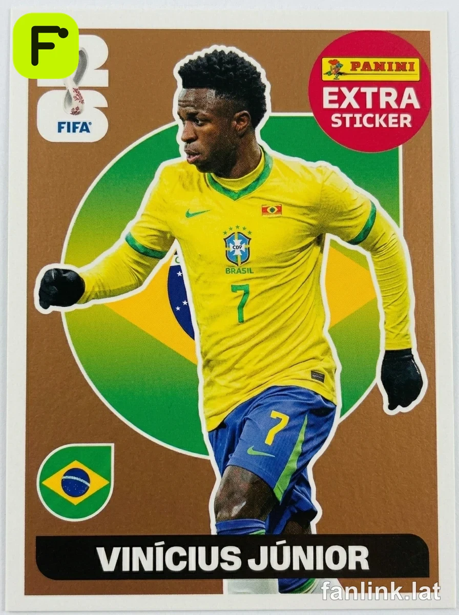 Vinícius Júnior (Bronze) #EXTRA20B — Lámina Panini FIFA World Cup 2026