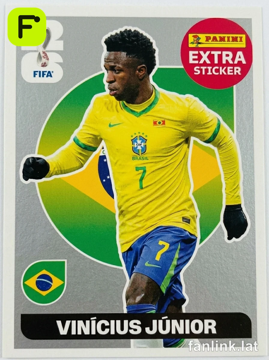 Vinícius Júnior (Silver) #EXTRA20S — Lámina Panini FIFA World Cup 2026