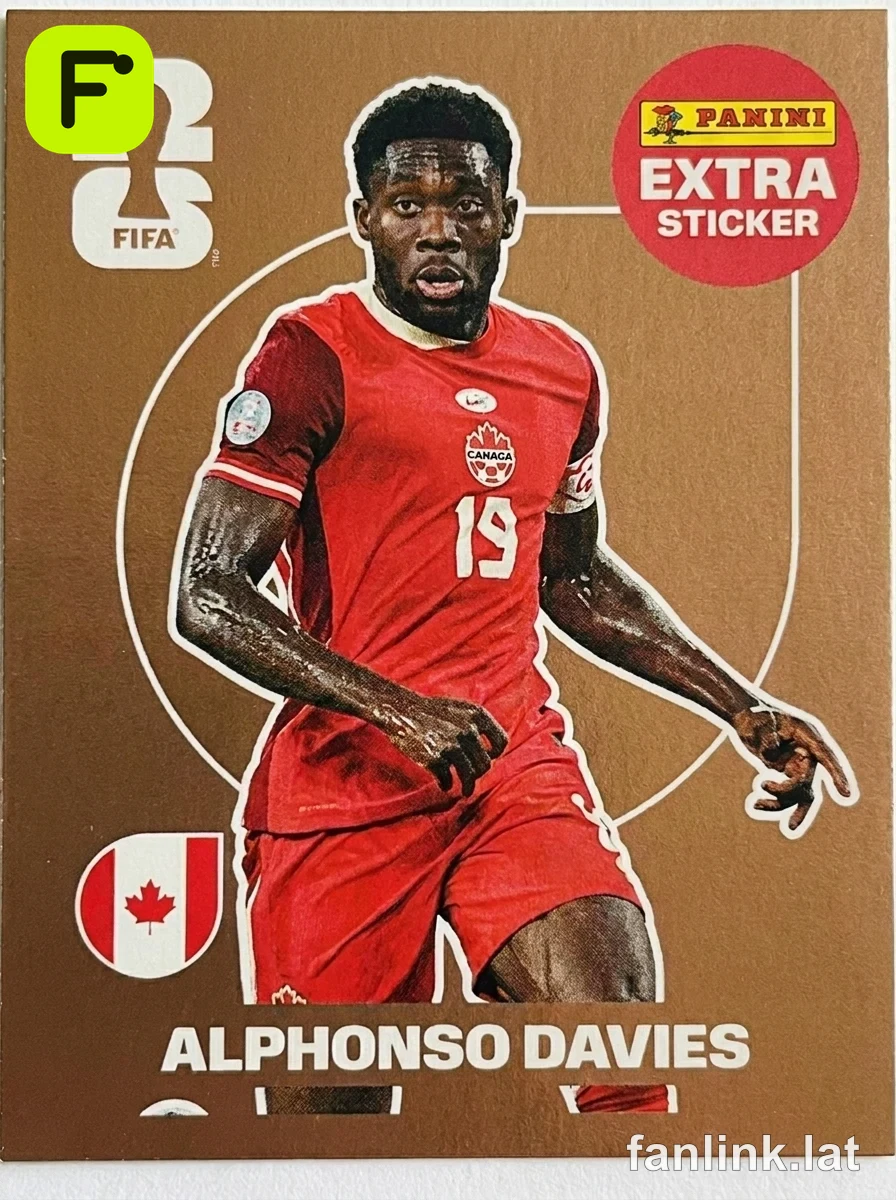 Alphonso Davies (Bronze) #EXTRA2B — Lámina Panini FIFA World Cup 2026