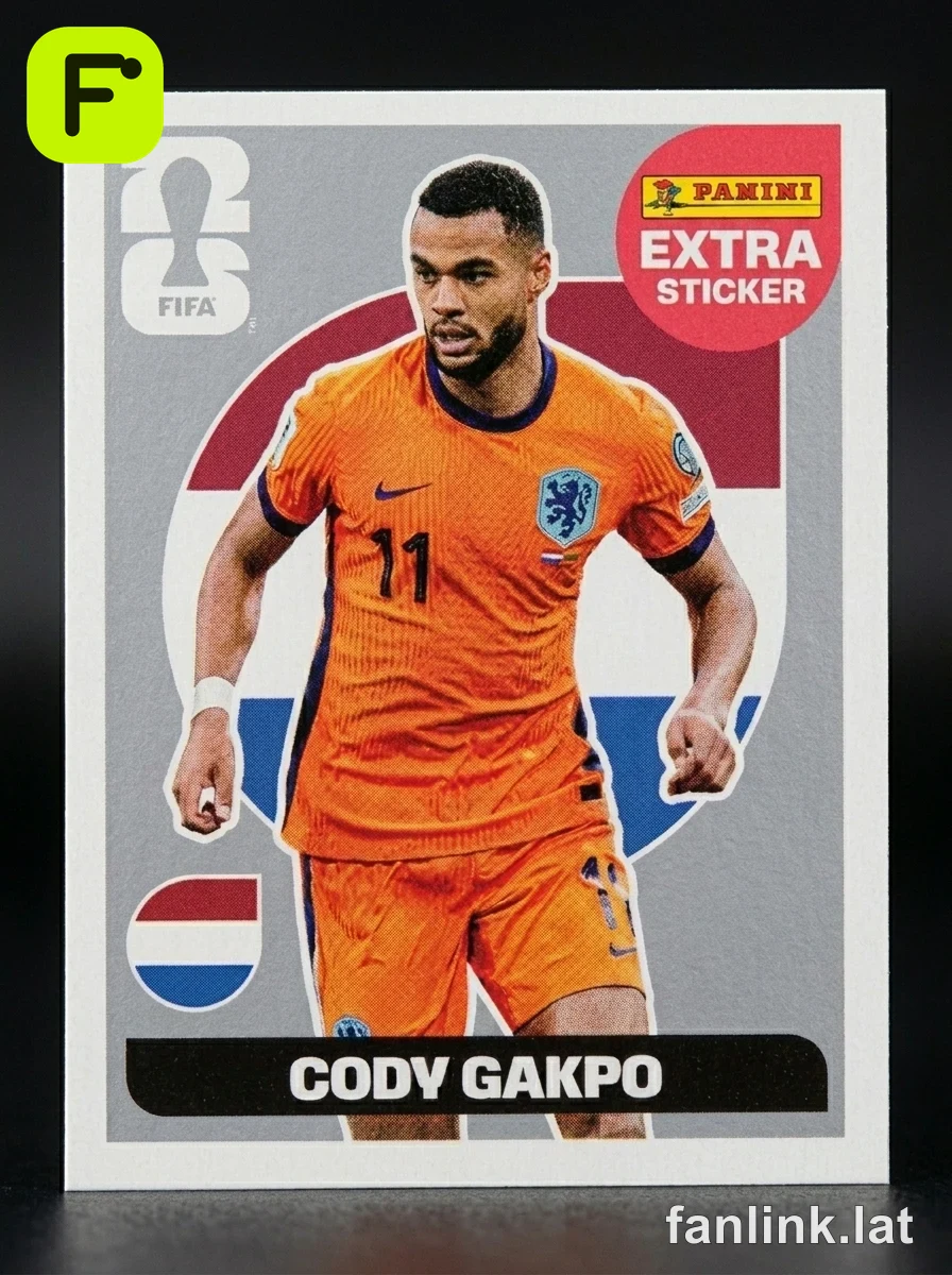 Cody Gakpo (Silver) #EXTRA4S — Lámina Panini FIFA World Cup 2026