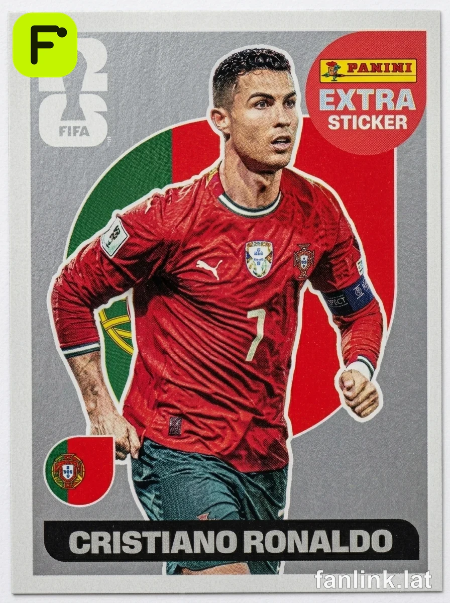 Cristiano Ronaldo (Silver) #EXTRA5S — Lámina Panini FIFA World Cup 2026