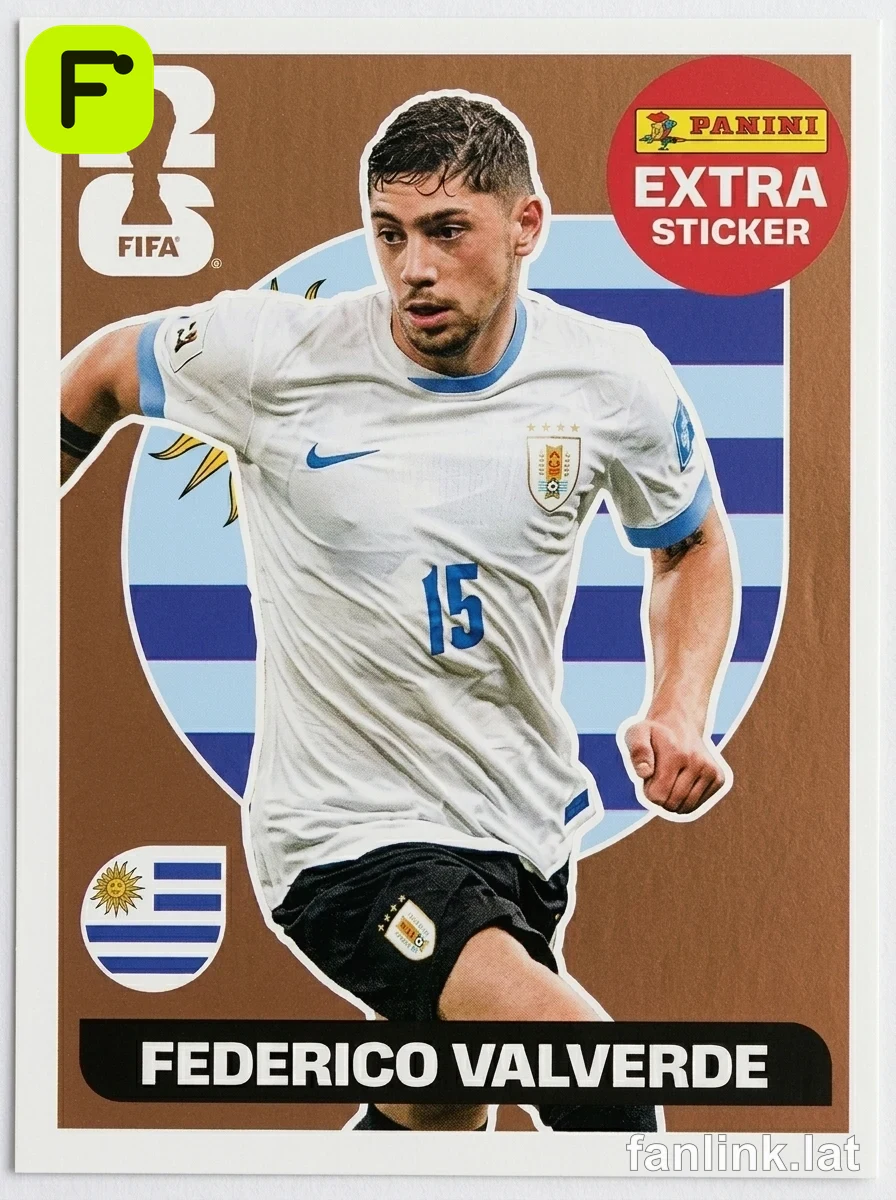 Federico Valverde (Bronze) #EXTRA7B — Lámina Panini FIFA World Cup 2026