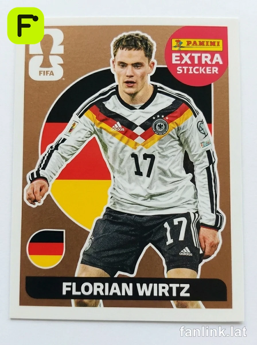 Florian Wirtz (Bronze) #EXTRA8B — Lámina Panini FIFA World Cup 2026